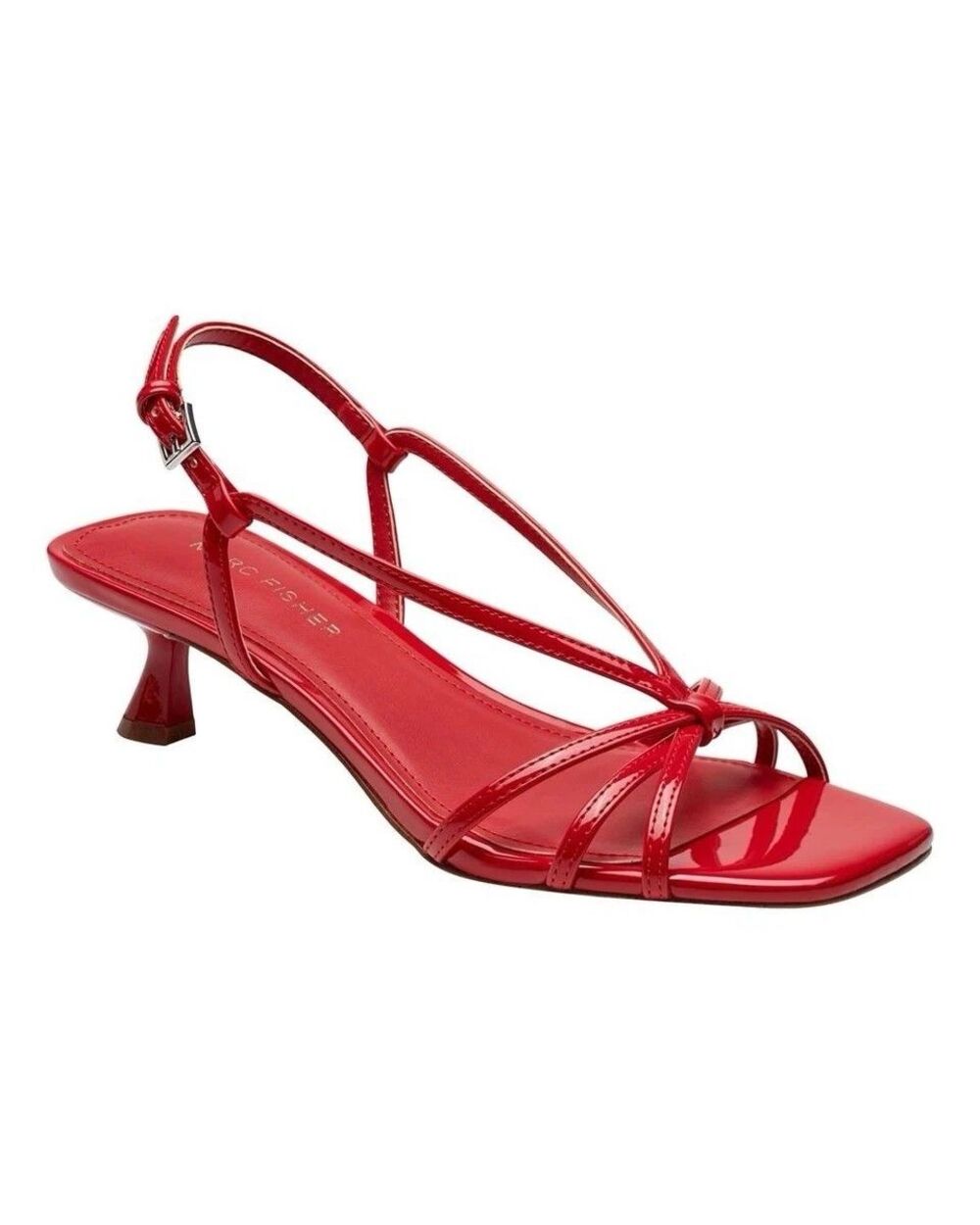 Sz 7.5 - Marc Fisher Kitten Red Heels for Women